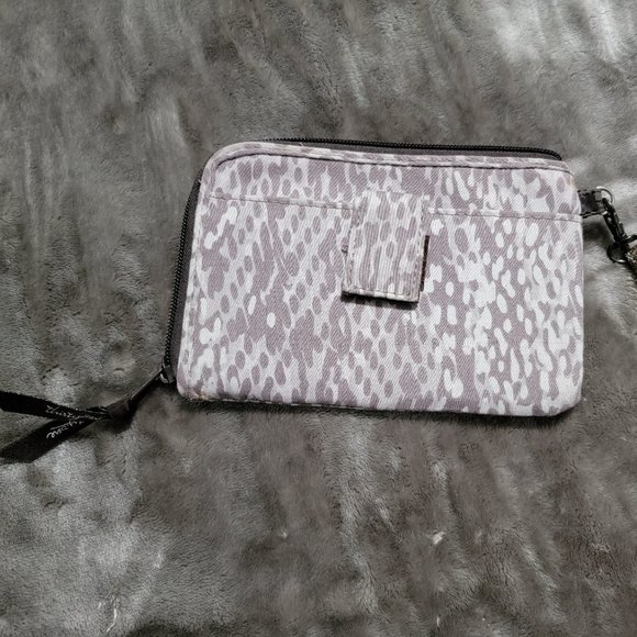 thirty-one Wristlet Wallet, Gray/White - Picture 1 of 3